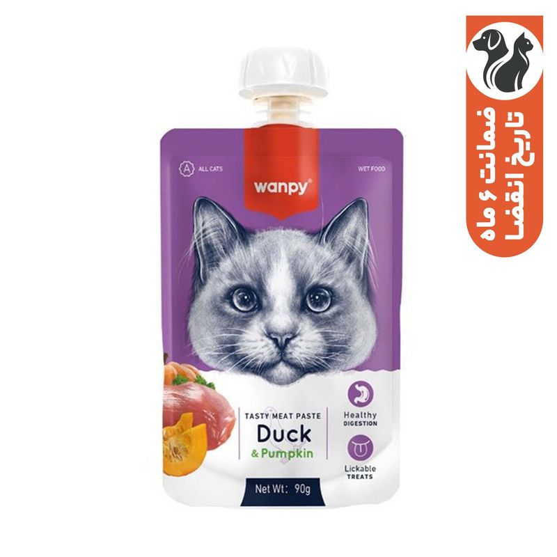 پودینگ گربه ونپی مدل duck وزن 90 گرم